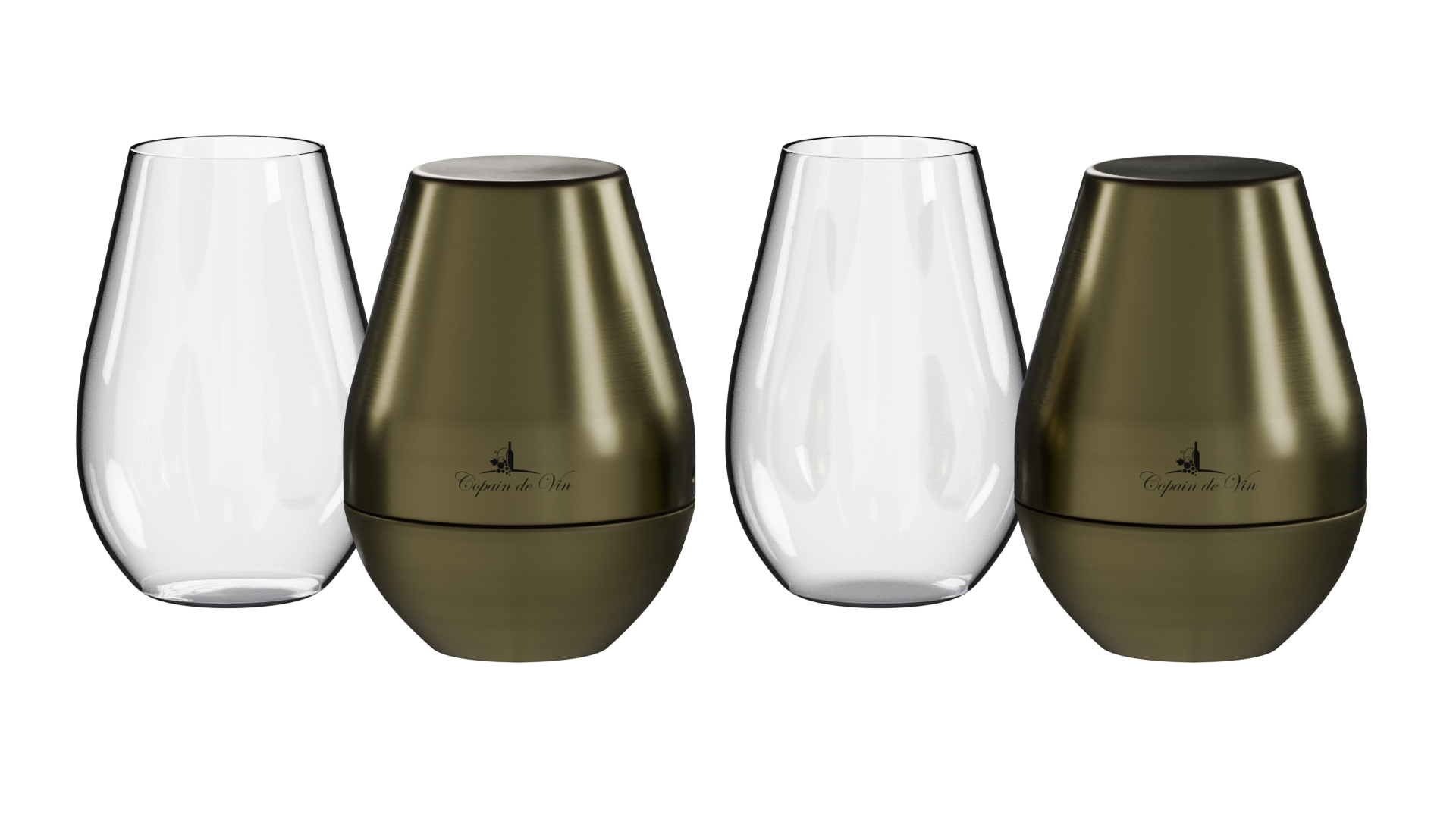 Double Pack (2 Glasses) / Gold