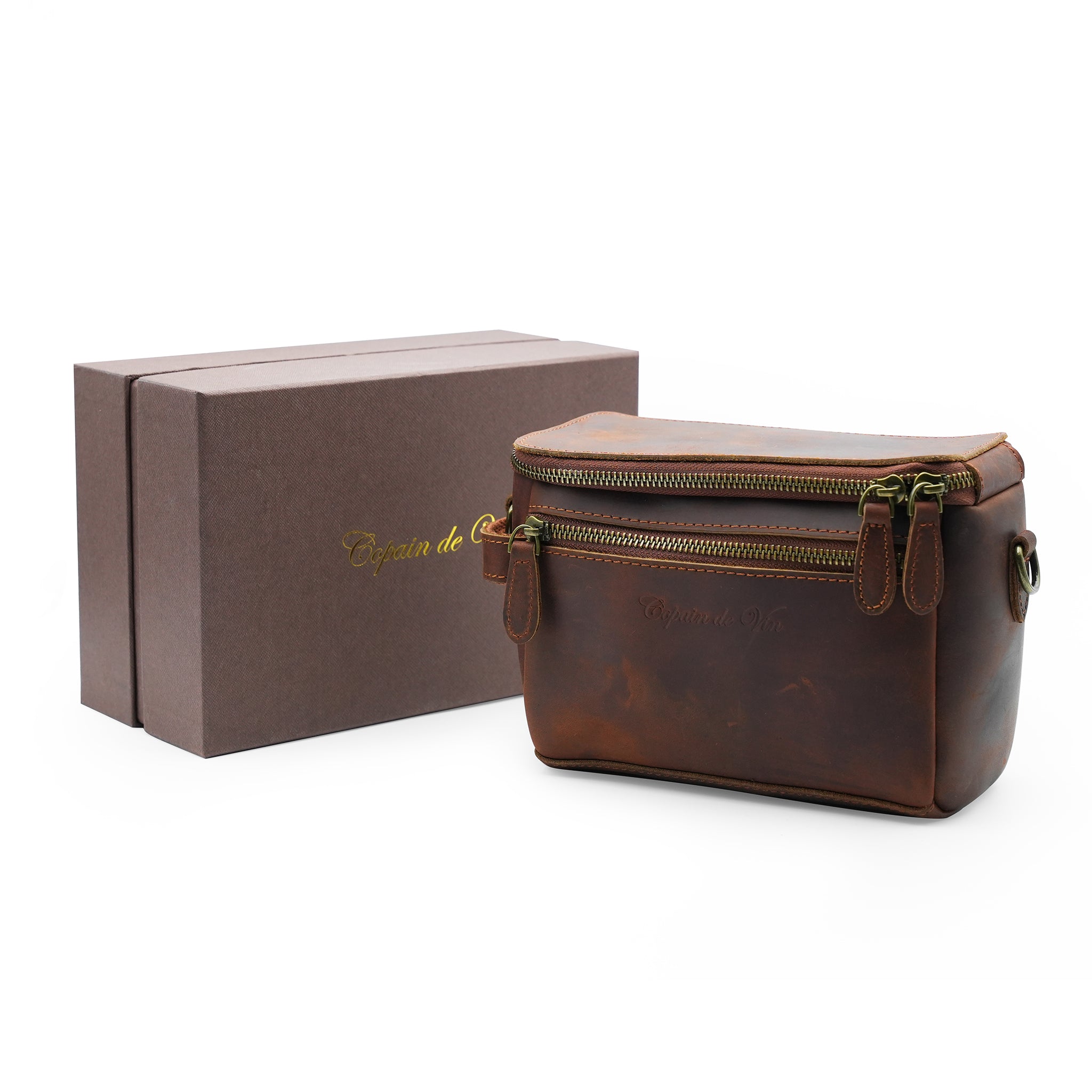 VinVoyage Premium-Tragetaschen-Add-On aus Leder 